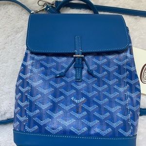 GOYARD
Goyardine Calfskin Mini Alpin Backpack Blue